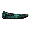 Nufoot Ballet Flats Fuzzies Blue Aztec